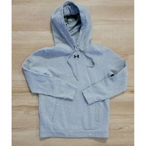 Under Armour Mens Hoodie Size Small Hustle Fleece Gray
